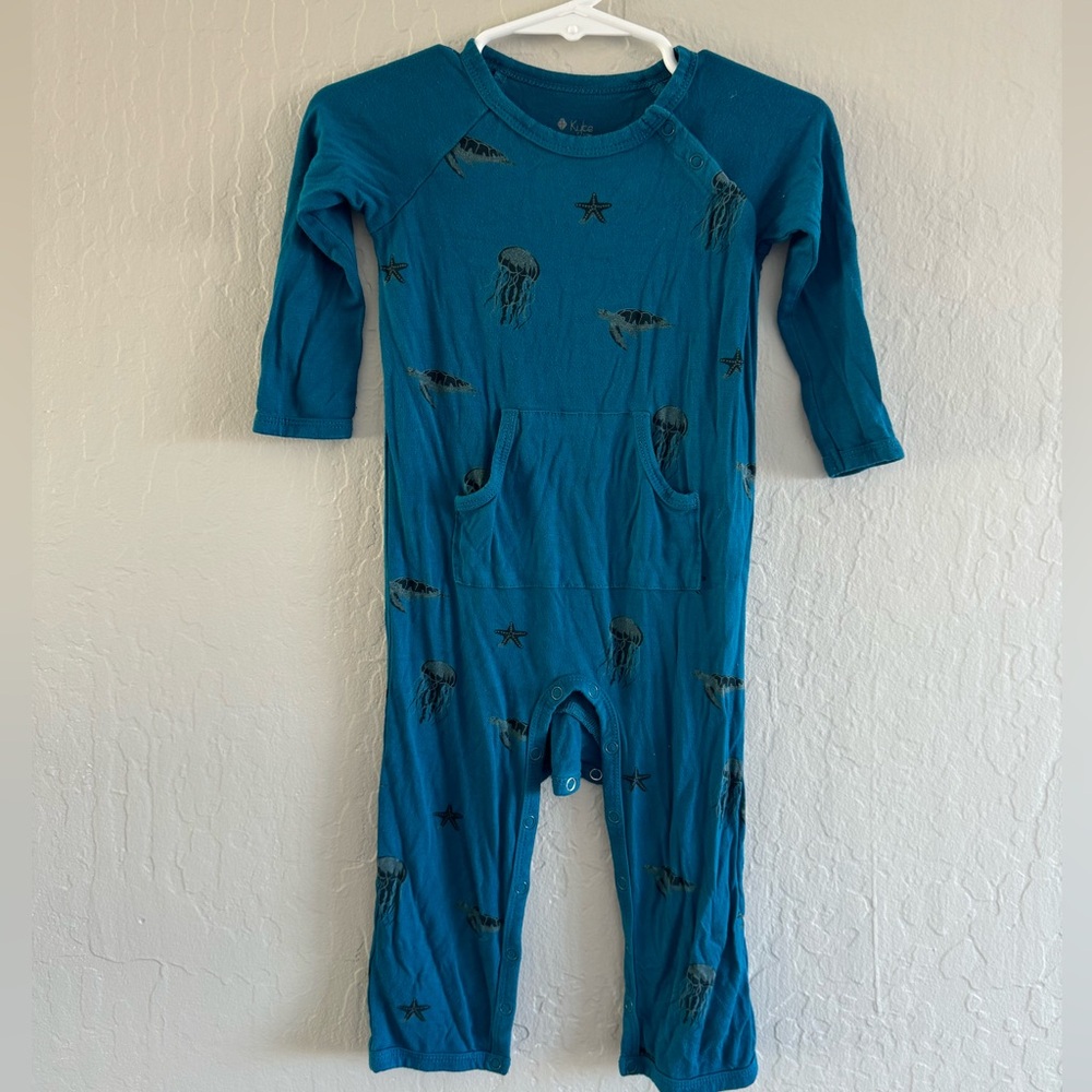 Kyte Blue Jellyfish Print One Piece